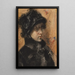Portrait of a Young Woman - William Merritt Chase — framed artwork on a wall