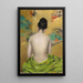 Estudio de color de piel y oro - William Merritt Chase — cuadro enmarcado en la pared