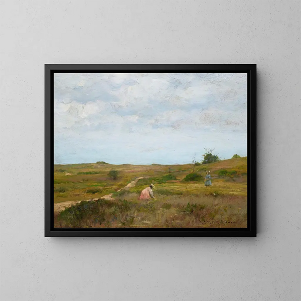 Sans titre, Shinnecock Hills, Long Island - William Merritt Chase — framed artwork on a wall