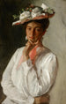 Woman in White - William Merritt Chase — artwork view