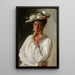 Woman in White - William Merritt Chase — framed artwork on a wall
