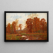 Autumn Landscape Painting - William Merritt Post — framed artwork on a wall