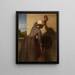 Girl at the Fountain - William Morris Hunt — framed artwork on a wall