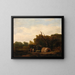 A gypsy encampment - William Mulready — framed artwork on a wall