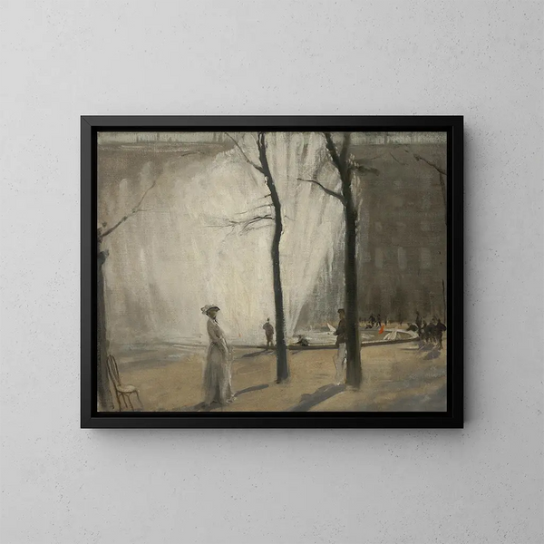 Las fuentes del Palacio Real - William Nicholson — cuadro enmarcado en la pared