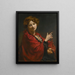 Anita Bartle La bufanda roja - William Orpen — cuadro enmarcado en la pared