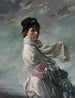 En la bahía de Dublín, retrato de la esposa del artista - William Orpen — vista de la obra