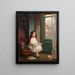 Retrato de Clara Hughes - William Orpen — cuadro enmarcado en la pared