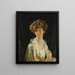 Retrato de Lady Evelyn Herbert - William Orpen — cuadro enmarcado en la pared