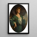 Retrato de Mary Lady Gerard con vestido verde - William Orpen — cuadro enmarcado en la pared