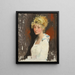El modelo de los artistas Yvonne - William Orpen — cuadro enmarcado en la pared