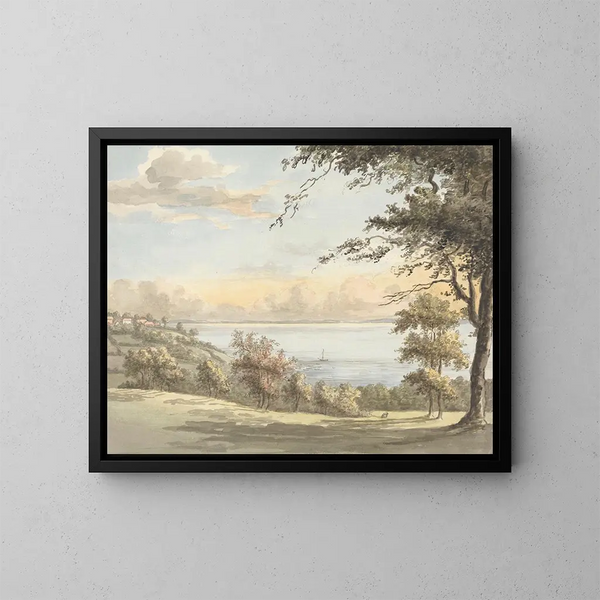 Sables del priorato, Isla de Wight - William P. Sherlock — cuadro enmarcado en la pared