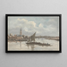 View of the Thames at Battersea - William P. Sherlock — framed artwork on a wall