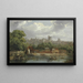 Château de Windsor depuis la Tamise - William Parrott — framed artwork on a wall