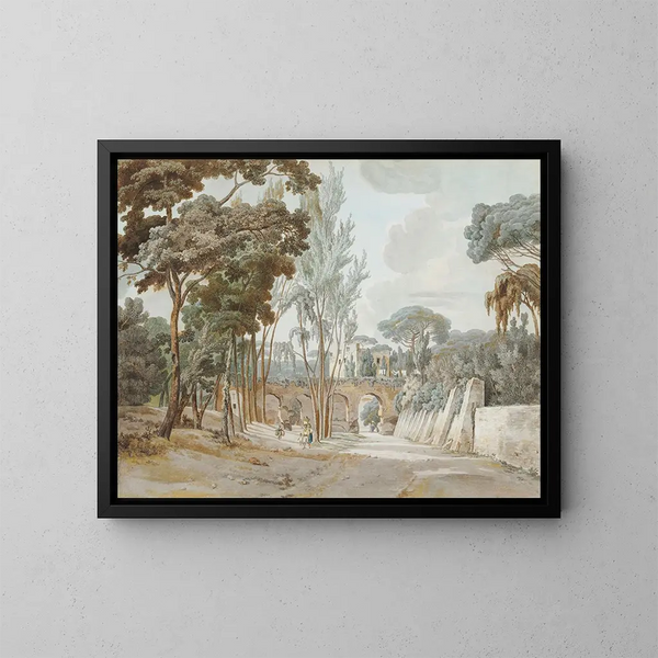 Acueductos antiguos cerca de Capodichino - William Pars — cuadro enmarcado en la pared