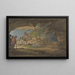 A sunny cave with figures - William Payne — framed artwork on a wall