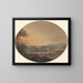 Distant view of Exmouth from Exeter - William Payne — framed artwork on a wall