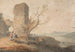 Figuras cerca de un arco en ruina - William Payne — vista de la obra