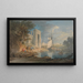 View in Caernarfon, Wales - William Payne — framed artwork on a wall