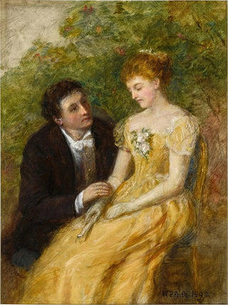 William Powell Frith - A Study for In the Conservatory A Critical Moment.webp