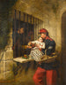 Interior painting of the Marseille prison: a scene from Little Dorrit - William Powell Frith — artwork view