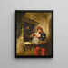 Interior painting of the Marseille prison: a scene from Little Dorrit - William Powell Frith — framed artwork on a wall