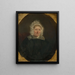 Portrait Painting of Jane Powell, the artist's mother - William Powell Frith — framed artwork on a wall