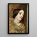Study of a Young Girl - William Powell Frith — framed artwork on a wall