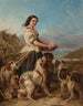 La hija del guardabosques - William Powell Frith — vista de la obra