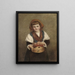 The most gentle little beggar who ever asked for alms - William Powell Frith — framed artwork on a wall
