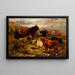 Ganado de las Highlands - William R.C.. Watson — cuadro enmarcado en la pared