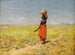 the blind Hopi girl revenant from a waterhole in the desert - William Robinson Leigh — artwork view