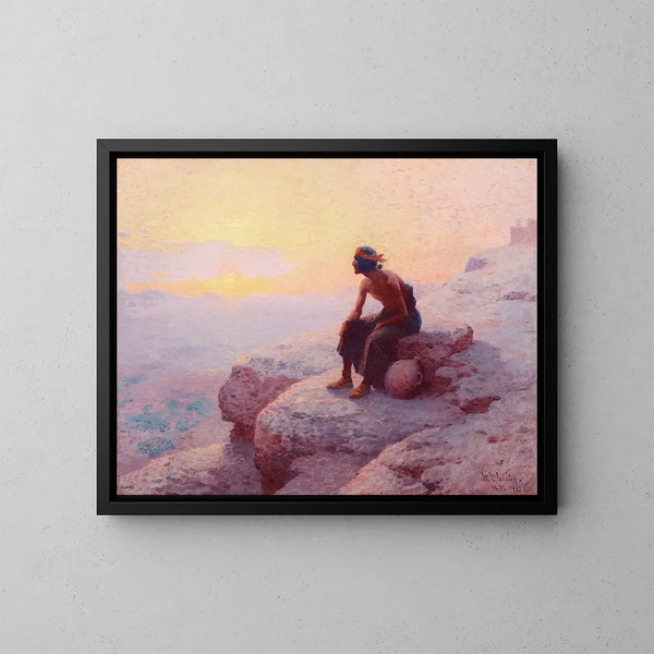 El portador de agua - William Robinson Leigh — cuadro enmarcado en la pared