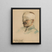 Retrato de Julien Lemordant - William Sergeant Kendall — cuadro enmarcado en la pared