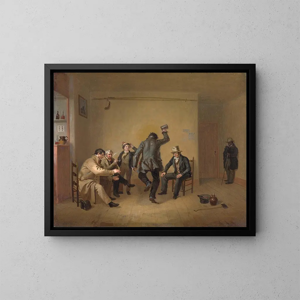 Escena de bar - William Sidney Mount — cuadro enmarcado en la pared