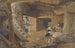 Mine dans le bastion du Mat Sébastopol Crimée - William Simpson — artwork view