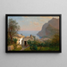Landscape of Capri - William Stanley Haseltine — framed artwork on a wall