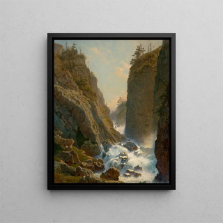 William Stanley Haseltine - Mountain with Cascade.webp