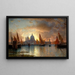 Santa Maria della Salute atardecer - William Stanley Haseltine — cuadro enmarcado en la pared