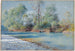 Rivière Traunstein sur la route d'Empfing Bavière - William Stanley Haseltine — artwork view