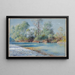 Rivière Traunstein sur la route d'Empfing Bavière - William Stanley Haseltine — framed artwork on a wall
