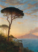 El Vesubio al atardecer - William Stanley Haseltine — vista de la obra