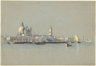 William Stanley Haseltine - View across the Giudecca Canal toward the Salute and the Campanile of San Marco.webp