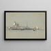 Vista a través del canal de la Giudecca hacia la Salute y el Campanile de San Marco - William Stanley Haseltine — cuadro enmarcado en la pared