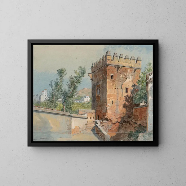 Vista desde la Alhambra, España - William Stanley Haseltine — cuadro enmarcado en la pared