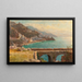 Vista de la costa amalfitana, Italia - William Stanley Haseltine — cuadro enmarcado en la pared