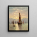 Scene of port - William Torgerson — framed artwork on a wall