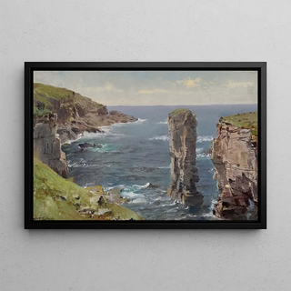 William Trost Richards - British Coastal View Coast of Cornwall.webp