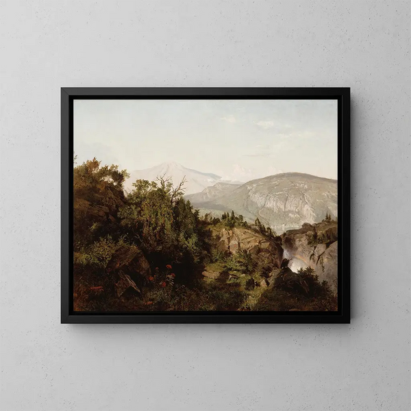 en las montañas Adirondack - William Trost Richards — cuadro enmarcado en la pared