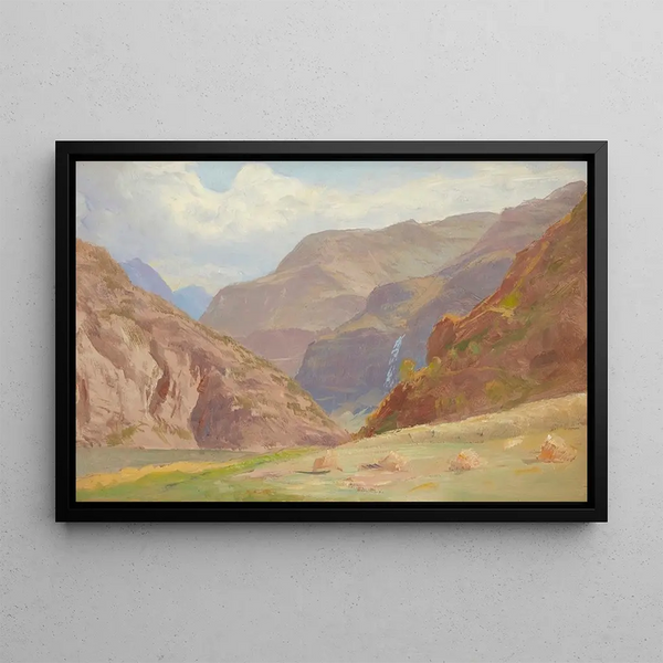 Noruega - William Trost Richards — cuadro enmarcado en la pared